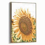 Farmhouse Wall Art - Radiant Sunflower in Rustic Country Style Print