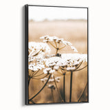 Farmhouse Wall Art - Bee on White Flowers in Rustic Field Print
