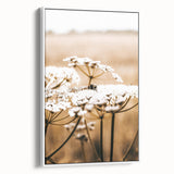 Farmhouse Wall Art - Bee on White Flowers in Rustic Field Print
