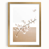 Farmhouse Wall Art - Delicate Blossom Branch in Minimalist Rustic Style
