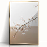 Farmhouse Wall Art - Delicate Blossom Branch in Minimalist Rustic Style