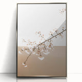 Farmhouse Wall Art - Delicate Blossom Branch in Minimalist Rustic Style