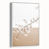 Farmhouse Wall Art - Delicate Blossom Branch in Minimalist Rustic Style