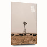 Farmhouse Wall Art - Windmill and Cattle Rustic Country Style Decor