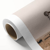 Farmhouse Wall Art - Windmill and Cattle Rustic Country Style Decor