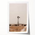 Farmhouse Wall Art - Windmill and Cattle Rustic Country Style Decor