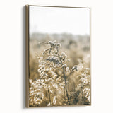 Farmhouse Wall Art - Soft Sunlit Wildflowers in Rustic Field Print