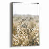 Farmhouse Wall Art - Soft Sunlit Wildflowers in Rustic Field Print