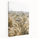 Farmhouse Wall Art - Soft Sunlit Wildflowers in Rustic Field Print