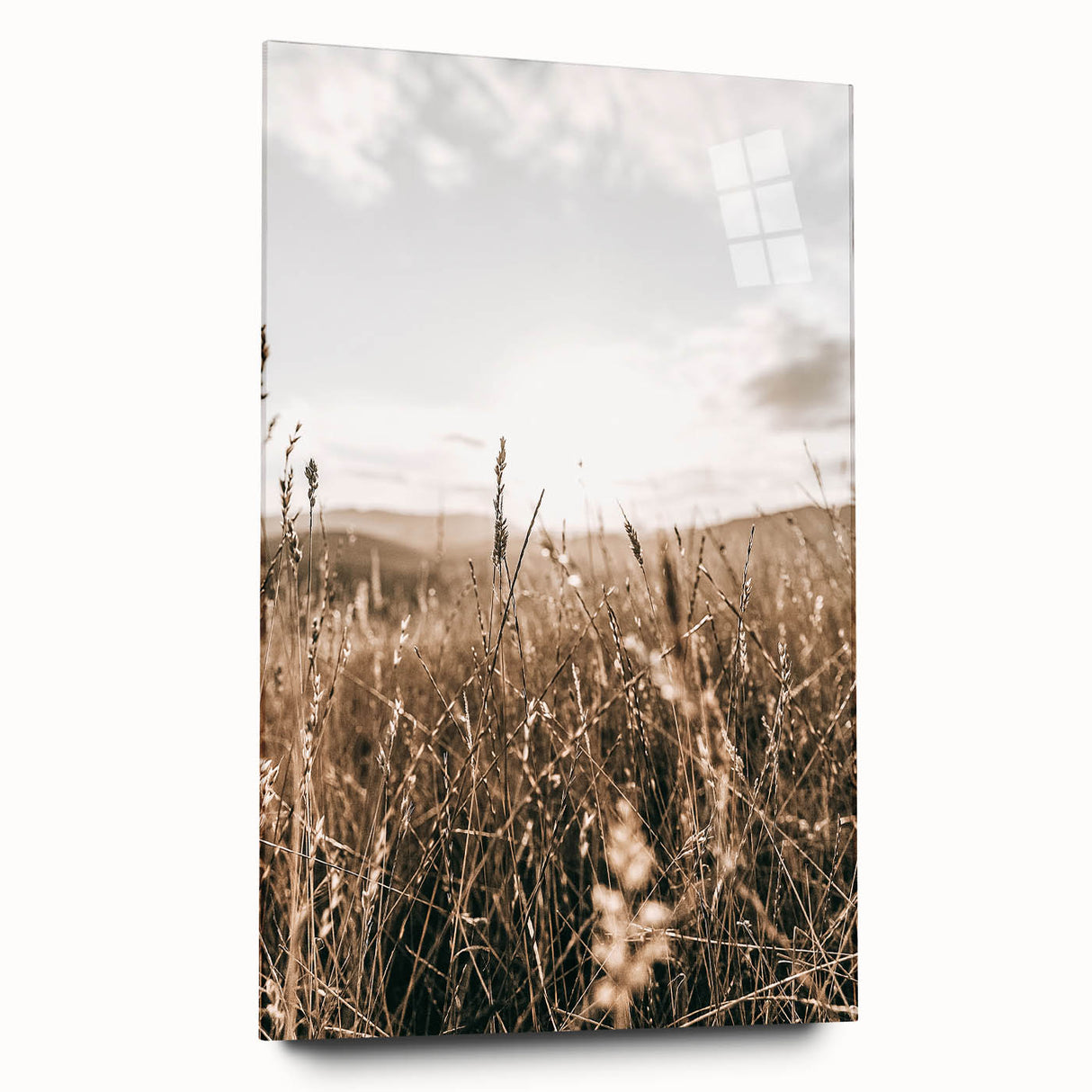 Farmhouse Wall Art - Rustic Sunset Landscape for Cozy Country Decor