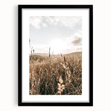 Farmhouse Wall Art - Rustic Sunset Landscape for Cozy Country Decor