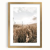 Farmhouse Wall Art - Rustic Sunset Landscape for Cozy Country Decor