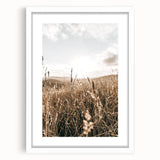 Farmhouse Wall Art - Rustic Sunset Landscape for Cozy Country Decor