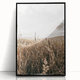 Farmhouse Wall Art - Rustic Sunset Landscape for Cozy Country Decor