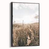 Farmhouse Wall Art - Rustic Sunset Landscape for Cozy Country Decor