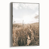 Farmhouse Wall Art - Rustic Sunset Landscape for Cozy Country Decor