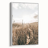 Farmhouse Wall Art - Rustic Sunset Landscape for Cozy Country Decor