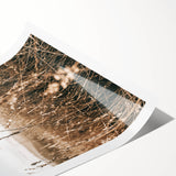 Farmhouse Wall Art - Rustic Sunset Landscape for Cozy Country Decor