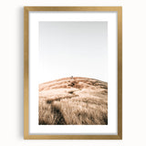 Farmhouse Wall Art - Golden Field Landscape for Rustic Country Decor