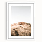 Farmhouse Wall Art - Golden Field Landscape for Rustic Country Decor