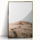 Farmhouse Wall Art - Golden Field Landscape for Rustic Country Decor