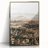 Farmhouse Wall Art - Scenic Mountain Meadow for Rustic Country Decor