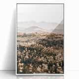 Farmhouse Wall Art - Scenic Mountain Meadow for Rustic Country Decor