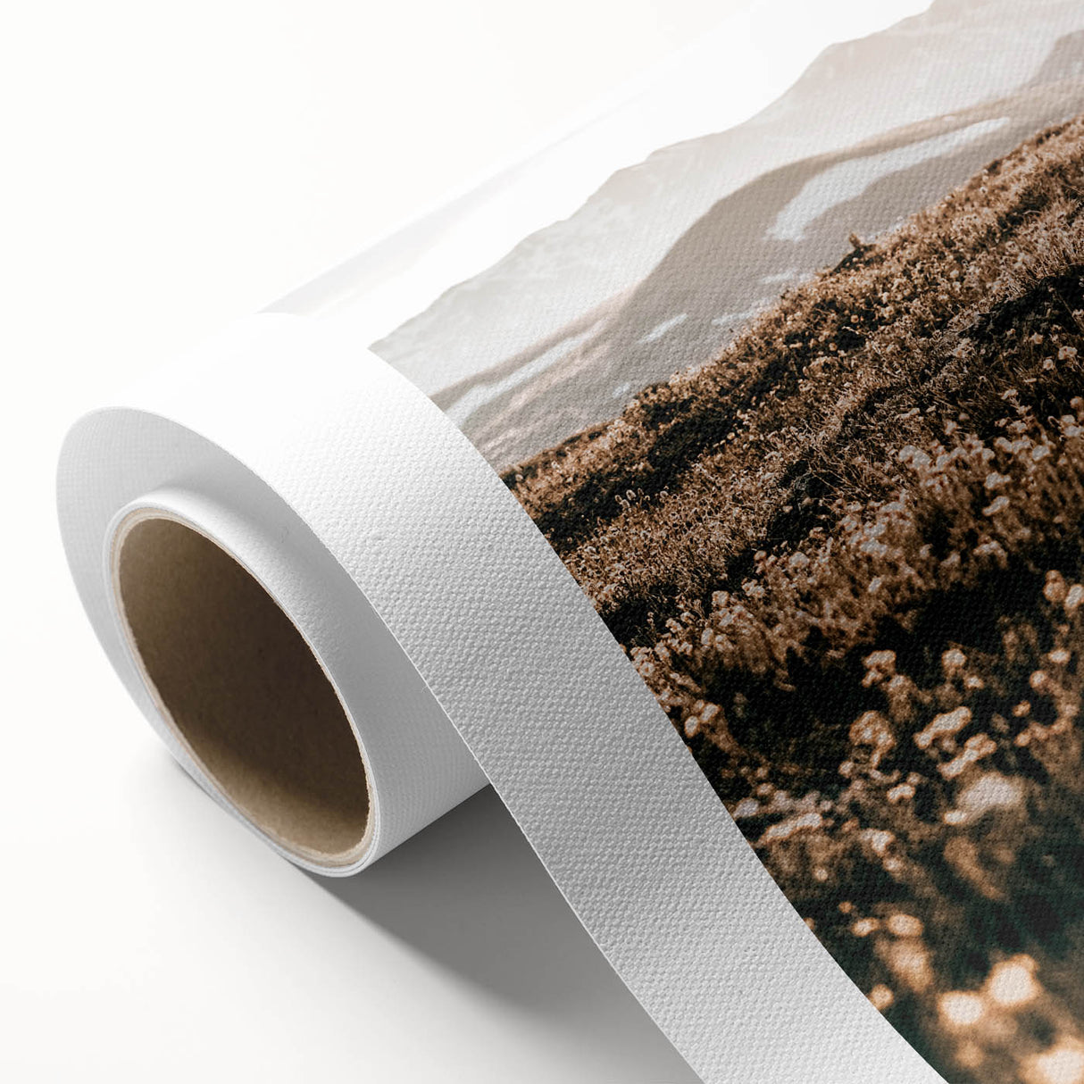 Farmhouse Wall Art - Scenic Mountain Meadow for Rustic Country Decor