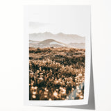 Farmhouse Wall Art - Scenic Mountain Meadow for Rustic Country Decor