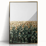 Farmhouse Wall Art - Vibrant Sunflower Field for Rustic Country Decor