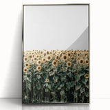 Farmhouse Wall Art - Vibrant Sunflower Field for Rustic Country Decor