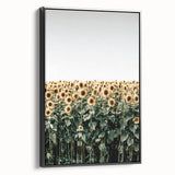 Farmhouse Wall Art - Vibrant Sunflower Field for Rustic Country Decor