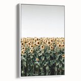 Farmhouse Wall Art - Vibrant Sunflower Field for Rustic Country Decor