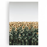 Farmhouse Wall Art - Vibrant Sunflower Field for Rustic Country Decor