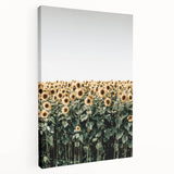 Farmhouse Wall Art - Vibrant Sunflower Field for Rustic Country Decor