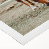 Farmhouse Wall Art - Grazing Horse Rustic Country Style Decor Print