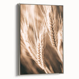 Farmhouse Wall Art - Close-Up Wheat Design for Rustic Country Decor