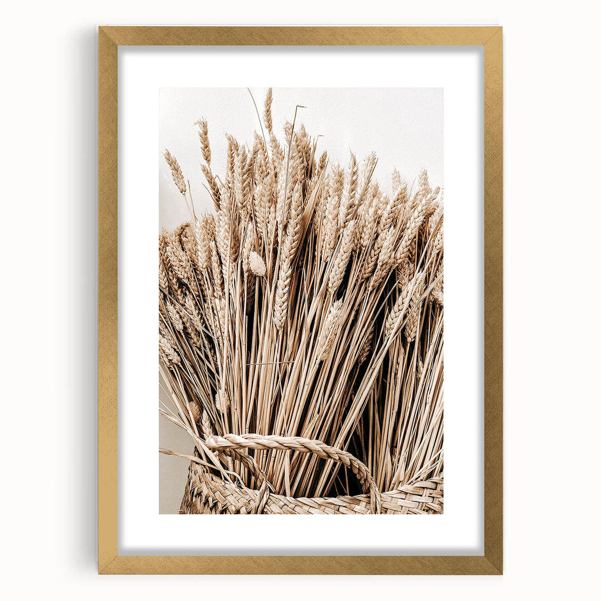 Farmhouse Wall Art - Wheat Bouquet for Rustic Country Style Decor