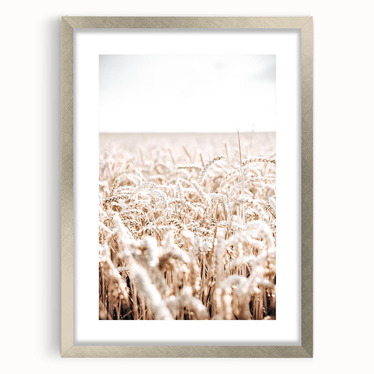 Farmhouse Wall Art - Wheat Field Design for Rustic Country Style Decor