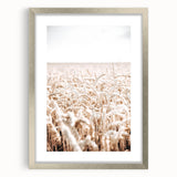 Farmhouse Wall Art - Wheat Field Design for Rustic Country Style Decor
