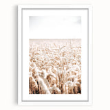 Farmhouse Wall Art - Wheat Field Design for Rustic Country Style Decor