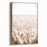 Farmhouse Wall Art - Wheat Field Design for Rustic Country Style Decor