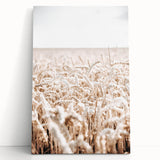 Farmhouse Wall Art - Wheat Field Design for Rustic Country Style Decor