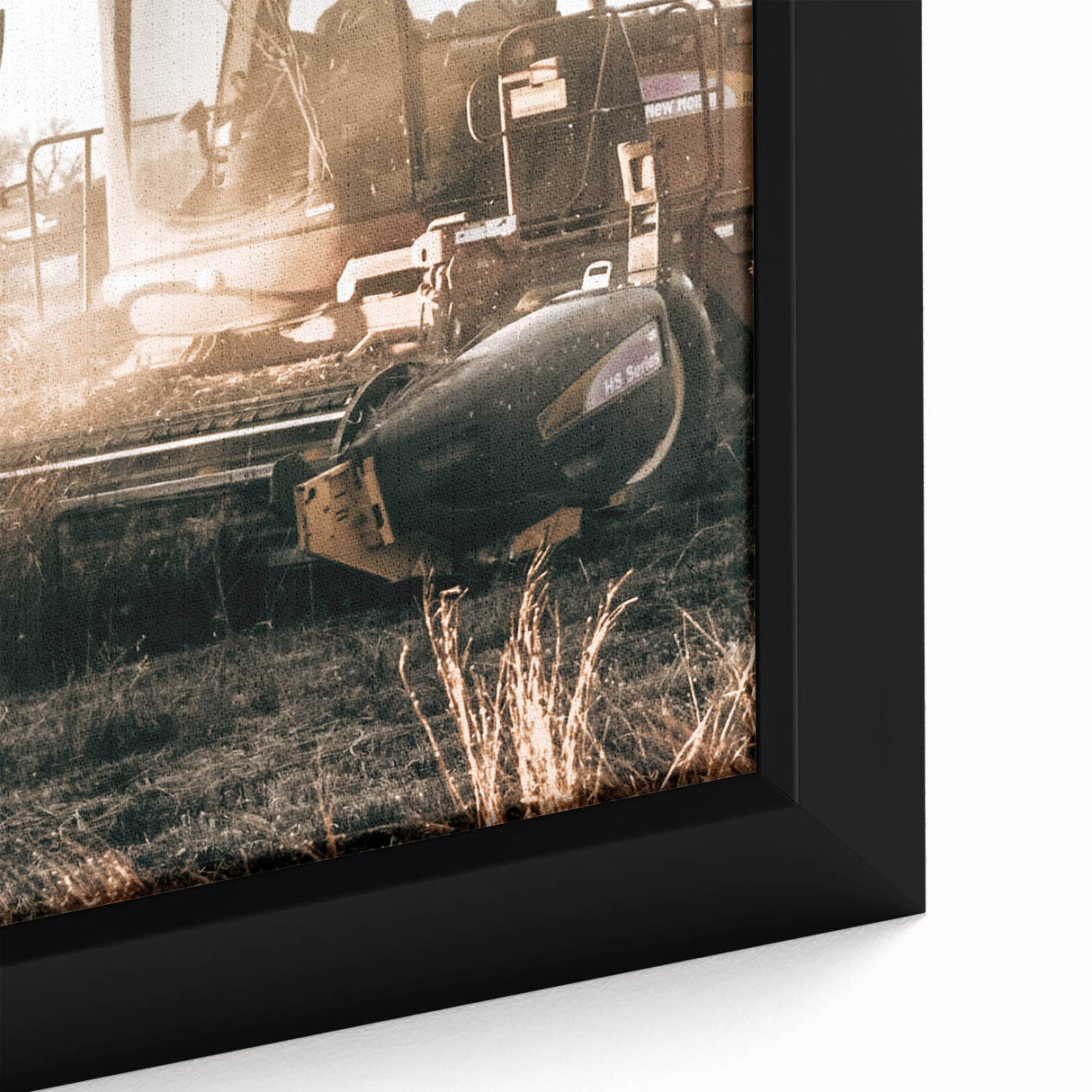 Farmhouse Wall Art - Harvest Tractor in Field for Rustic Country Decor