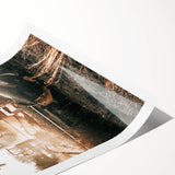 Farmhouse Wall Art - Harvest Tractor in Field for Rustic Country Decor