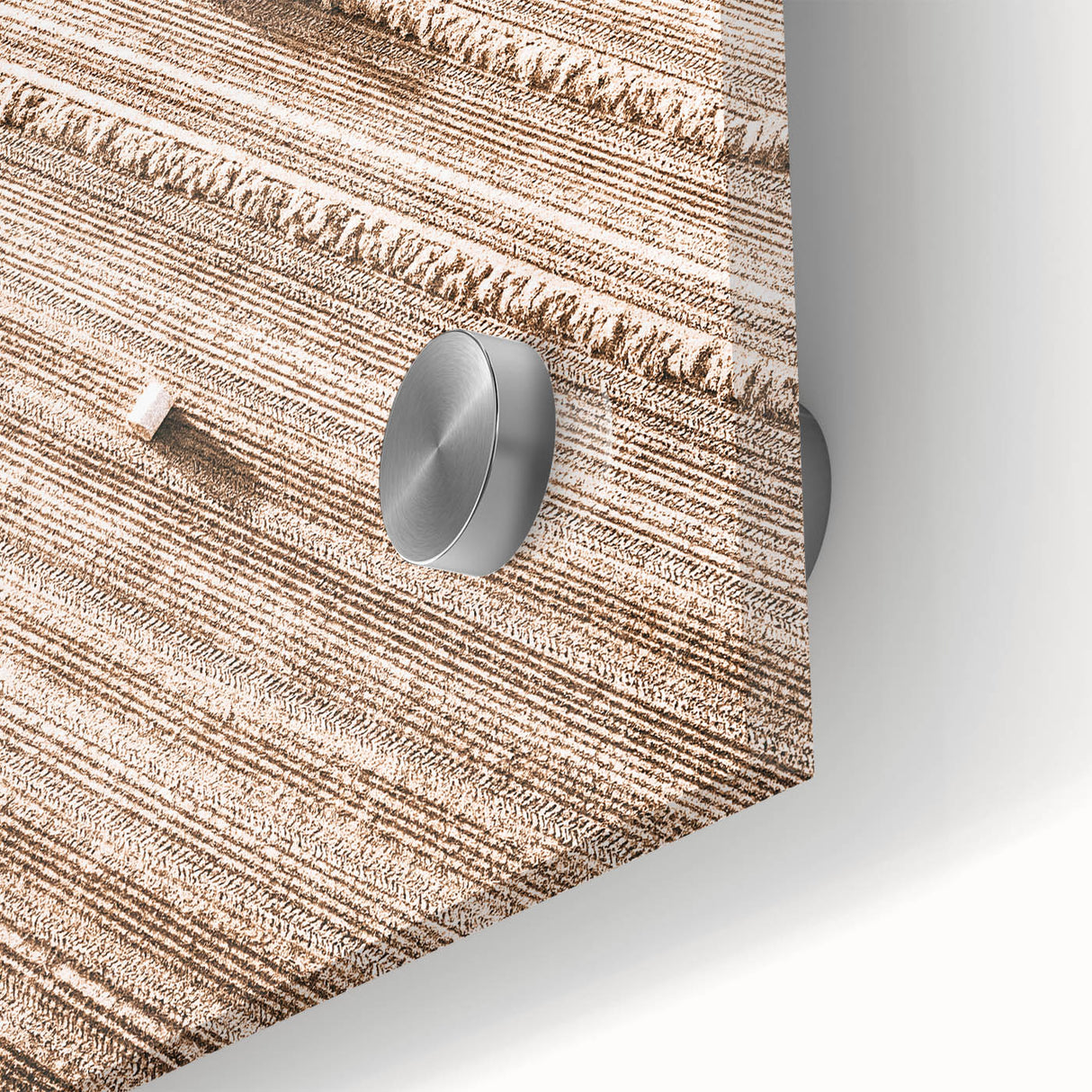 Farmhouse Wall Art - Aerial View of Harvested Field for Rustic Decor