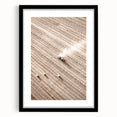 Farmhouse Wall Art - Aerial View of Harvested Field for Rustic Decor
