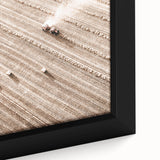 Farmhouse Wall Art - Aerial View of Harvested Field for Rustic Decor