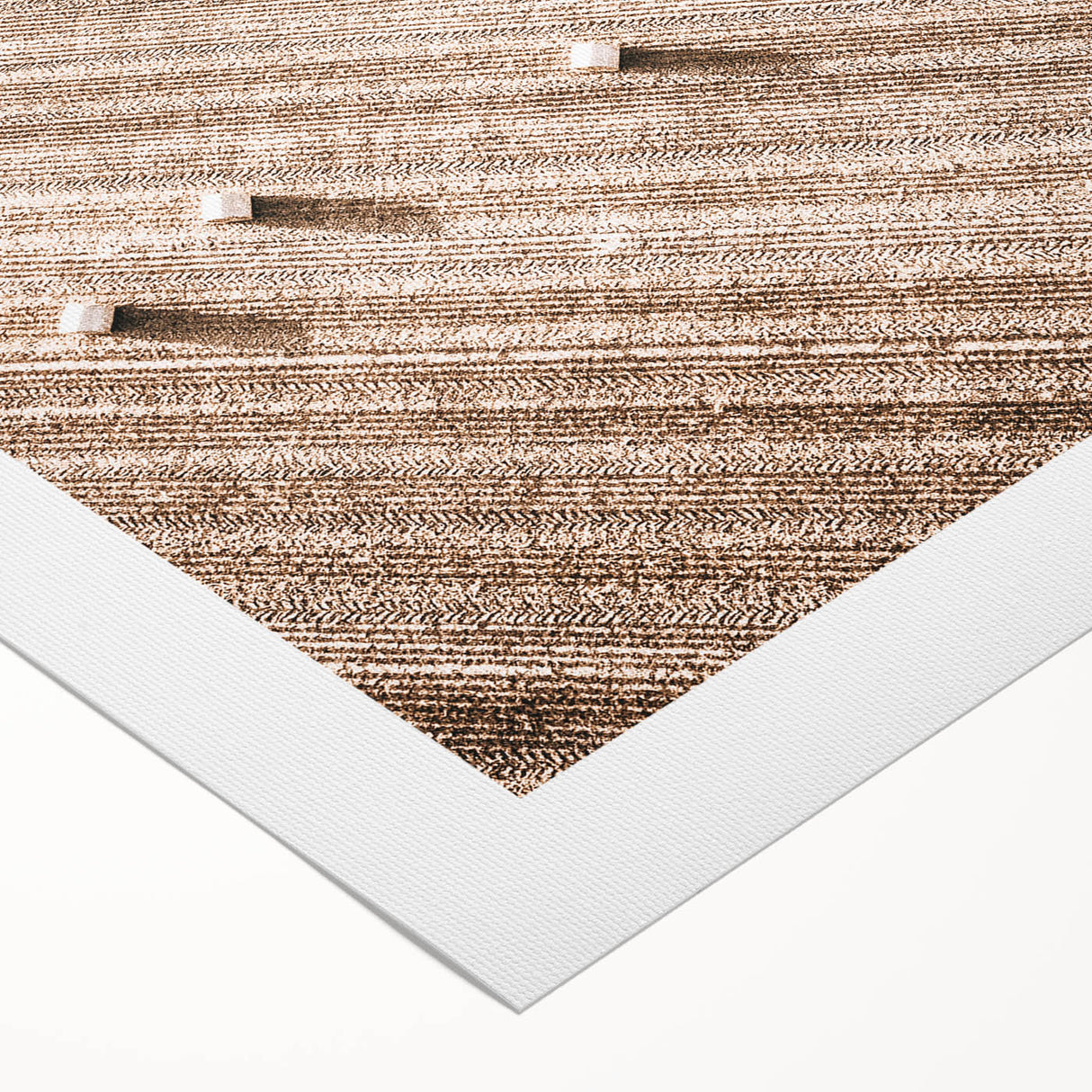 Farmhouse Wall Art - Aerial View of Harvested Field for Rustic Decor