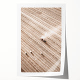 Farmhouse Wall Art - Aerial View of Harvested Field for Rustic Decor